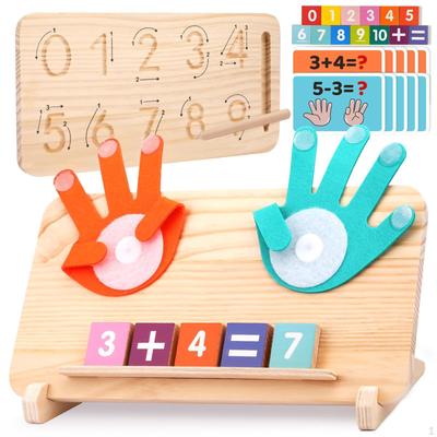 Math Game Addition and Subtraction Learning Toys Teaching Aids Felt Board Finger Numbers