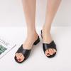 Fashion Shoes Ladies' Slippers Square Heel Slipers Women  Summer Block 2024 New