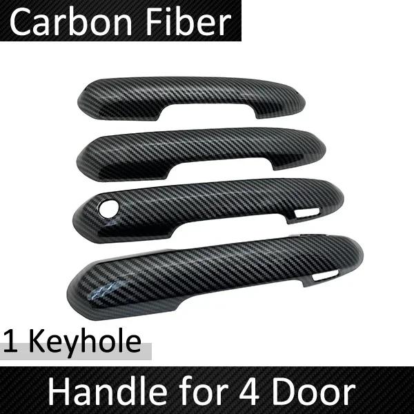 For Toyota RAV4 XA50 2019-2026 2020 2026 2026 2026 Anti-scratch Trim Set Car Accessories Door Handle Cover Carbon Fiber Chrome