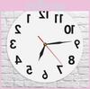 Reverse Wall Anti Clock Modern Backwards Time Run Counter Clockwise Watch Wall