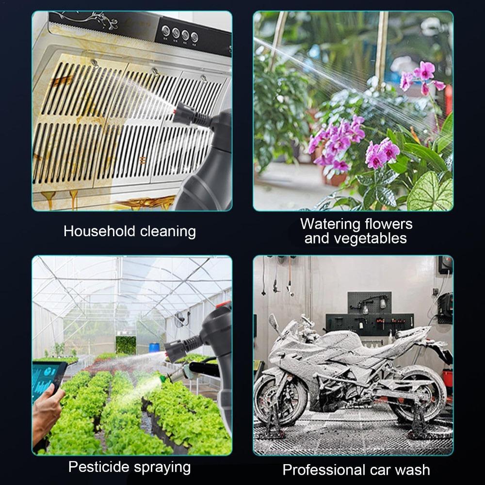 Electric Foam Sprayer 2L for Car Wash Cordless with TYPE-C Rechargeable Battery and PE+PP Construction for Cleaning Needs