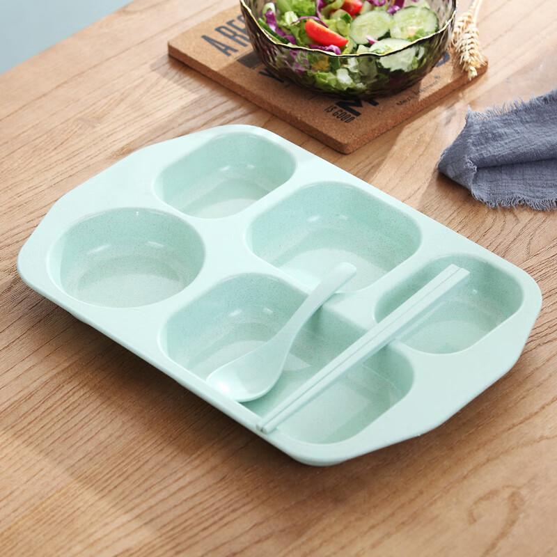 Nordic Wheat Straw Divided Dinner Plate Set