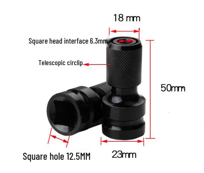 Multi-Function Electric Wrench Adapter: 1/2 To 1/4 Connection for Air Gun and Hand Drill