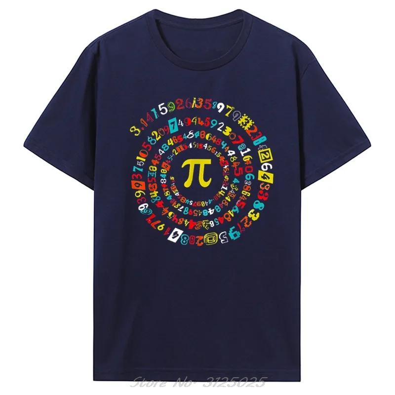 Unisexs Clothing Oversized Tshirt Customized Simple Style Funny Pi Day Fitness T Shirt Spiral Pi Math Pi Day 314 Cotton Tshirt S