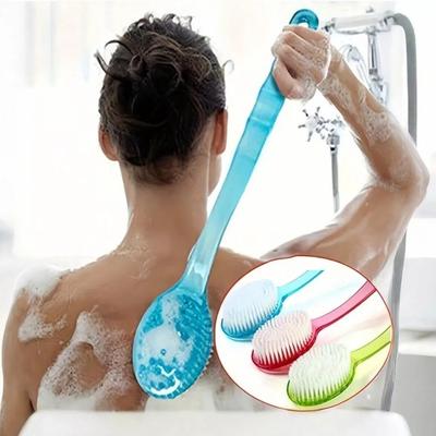 Long Handle Bath Brush Back Rubbing Body Exfoliating Brush Useful Rubbing Back Artifact