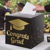 Black Golden Graduation Voting Box DIY Congrats Grad Card Box  Class of 2026