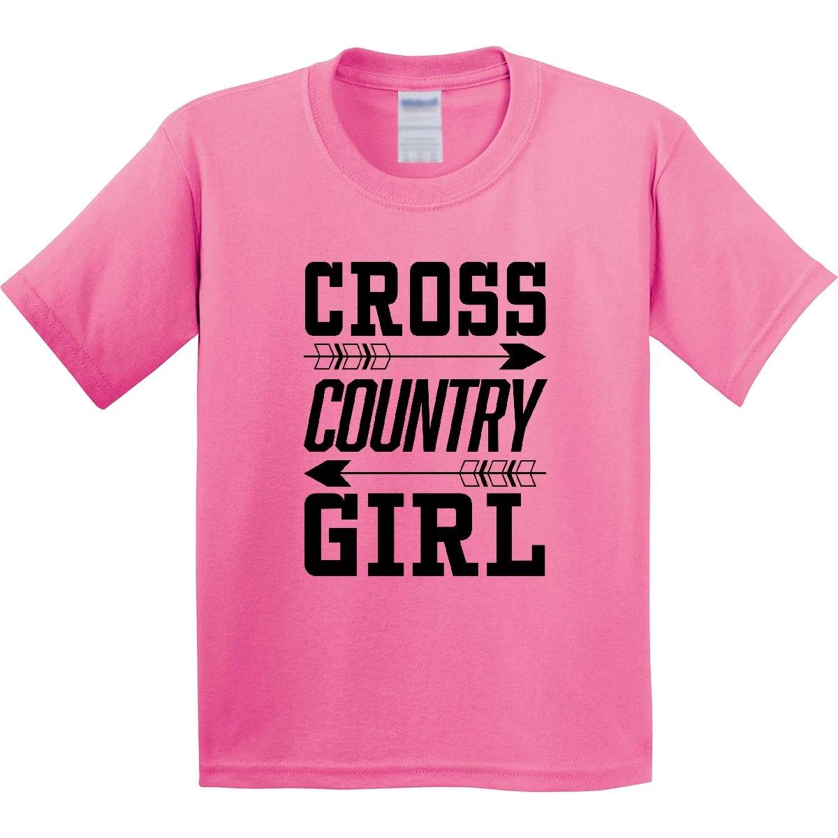 Inktastic Cross Country Girl Youth T-Shirt Sports Track Running Field Kid School 160
