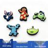 New Cute Cartoon Flower Shoe Accessories: PVC Stitch Series Buckles for Hole Shoes