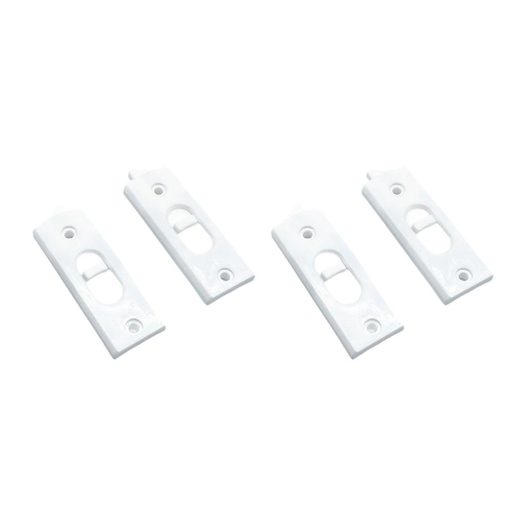 4Pcs Snap in Tilt Latch Sliding Window Tilt Latch Replacement Sturdy Center Spacing Sliding Lock Window Parts 2 Hole Hardware