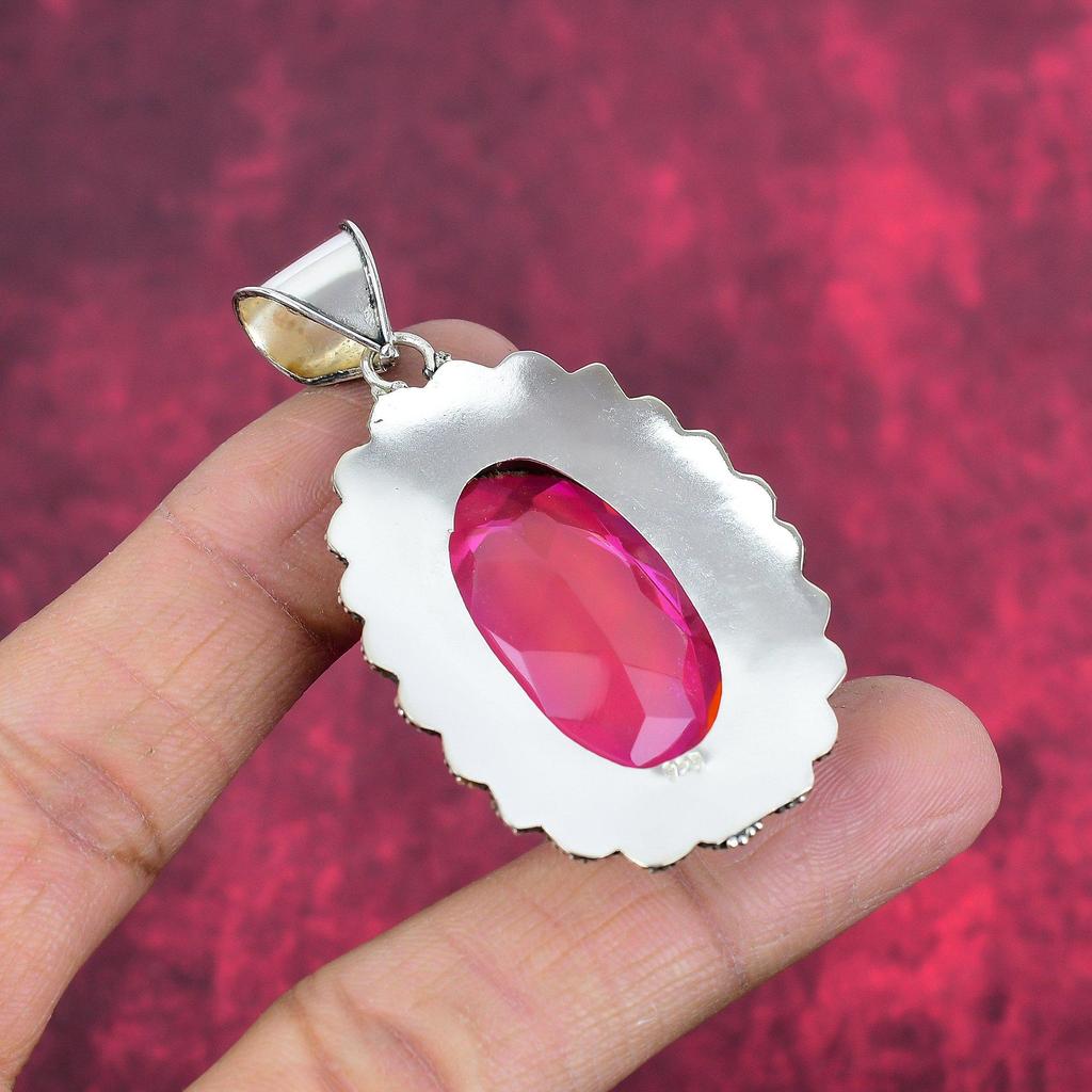 Kunzite Pendant, 925 Solid Sterling Silver Gemstone Jewelry, Handmade Pendant, For Memorial Day