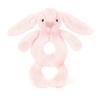 Jellycat Shy Pink Bunny Ring Rattle Cute Doll Plush Doll 18cm Tall