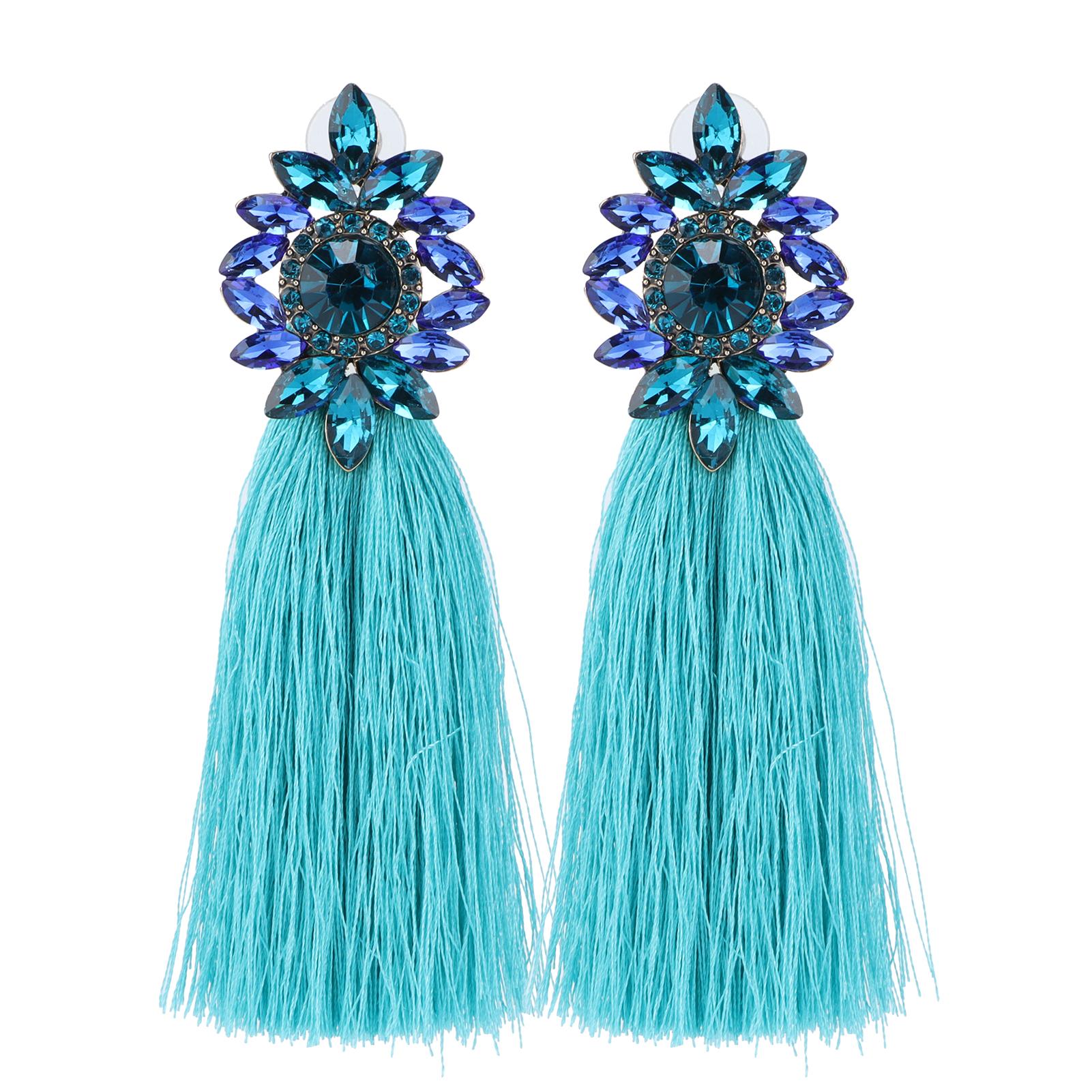 Tassel Statement Earrings Bohemian Drop Dangle Earrings with for Women