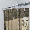 Farmhouse Bathroom Decor Shower Curtain Featuring Trust Farm Animals Black Bull White Cow With Calves Country Rustic Style Home
