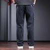 JIELEINUO Men's Relaxed Fit Straight-Leg Cotton Casual Pants
