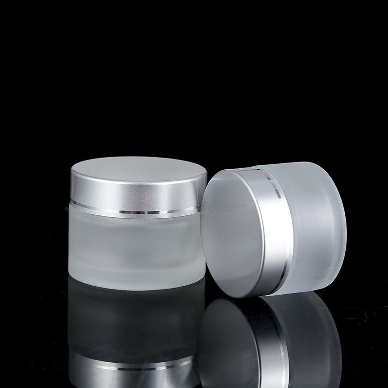 High-Grade Frosted Glass Facial Cream Travel Bottle 5 G100g Eye Cream Cream Sub-Bottles Cosmetic Portable Fire Extinguisher Bottles Sample