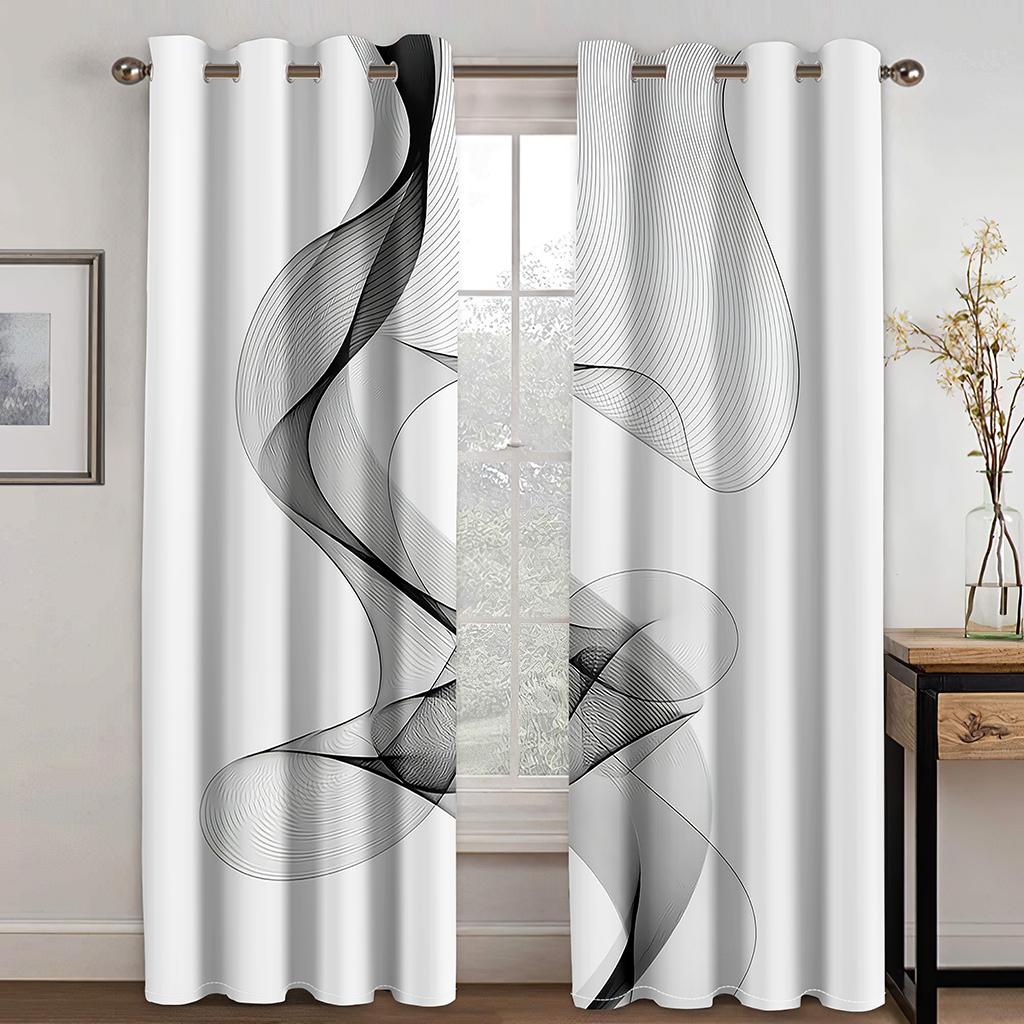 

Художественные плотные шторы в стиле минимализма с золотой текстурой, напечатанные на 3D-принтере, роскошный декор окон для гостиных и спален, arti 110W214H(CM)X2PCS&Grommet Top