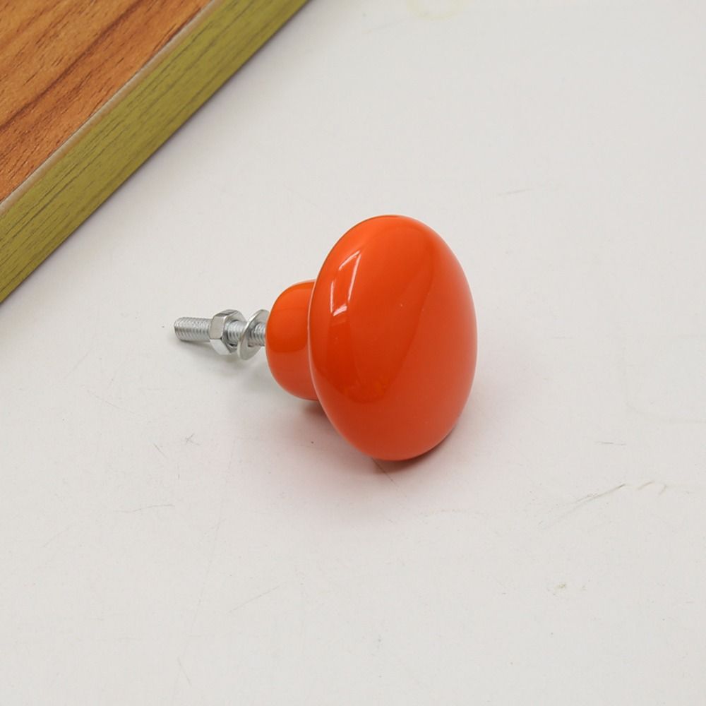 Glazed Color Cabinet Knob Single Hole Drawer Knobs Retro Door Pull Handles  Wardrobe