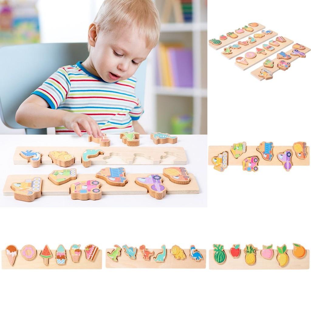 Wooden 3d Kids Shape Puzzle Animal Figures Early Education Cognitive Development