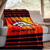 Denver Broncos Blanket Outdoor Flannel Blanket for Camping, Hiking, Garden Parties, Picnic Essentials,gift for family and friends