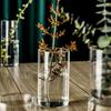 Vase en verre transparent Cylindres en verre Vase adapté à divers arrangements