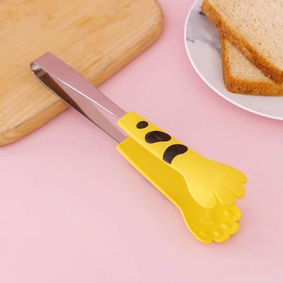 Kitchen Cooking Tong Cute Cat Paw Shape Stainless Steel Small Salad Barbecue Food Tong