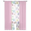 Easter Egg Polka Dot Pink Tulle Curtains for Living Room Bedroom Voile Sheer Curtain Window Home Decor Drapes