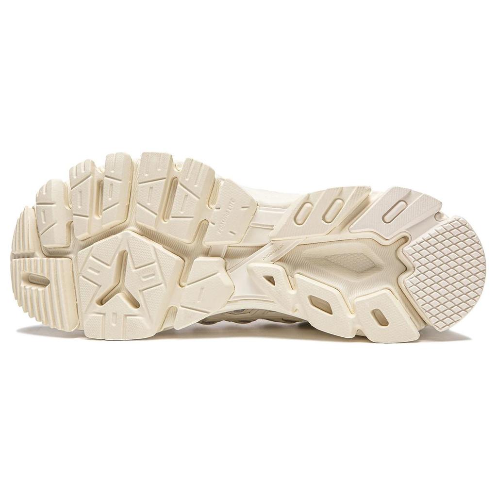 New LiNing Abrasion Resistant Breathable Low Top Running Shoes Women's Beige AZGU078-4