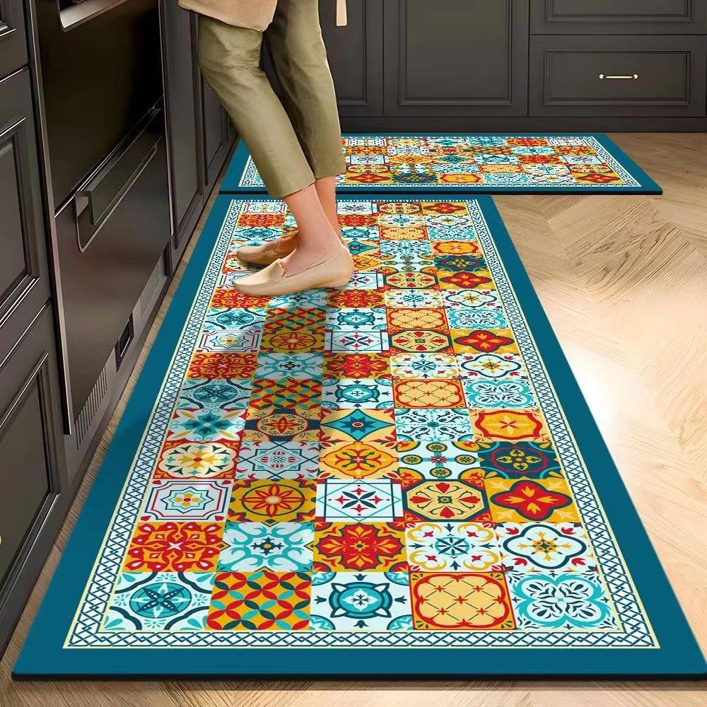 

Модный бытовой кухонный ковер с водопоглощающим и противоскользящим силиконовым покрытием для устойчивости к маслу и воде 60X90cm one piece