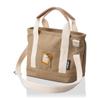 Insulated Tote Canvas Lunch Shoulder Moomin 6078 Ancestor 2-Way Bag, Bag, Bag, Bag, MC52. Brown,
