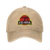 2026 Retro CZ USA Pistol Logo Baseball Caps Unisex Distressed Washed Snapback Hat Guns Outdoor Running Golf Unstructured Soft Ha