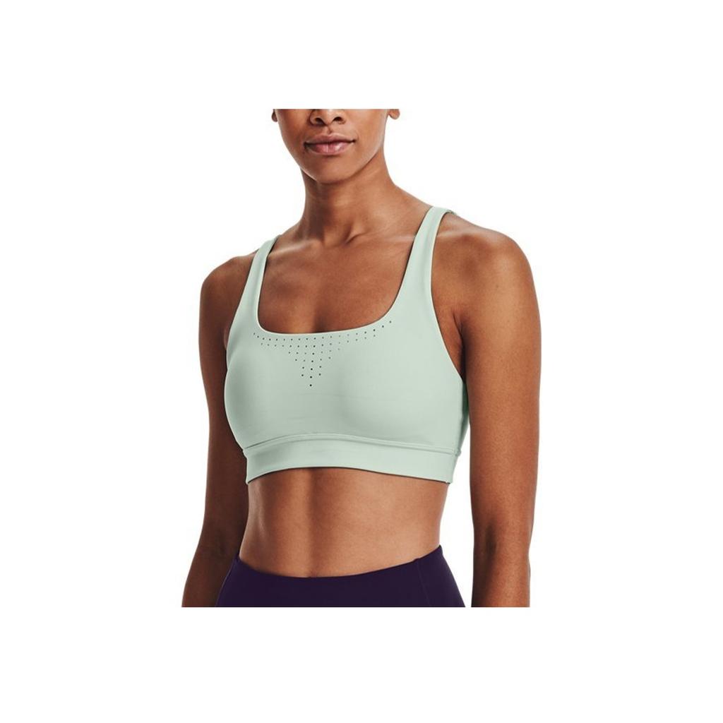 Under Armour Logo Training Sports Bra Women Underwear Green 1361028-936