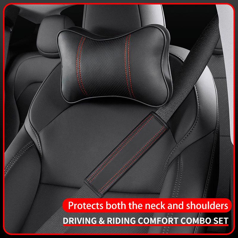 Breathable Leather Shoulder Pad for Haval Car Seat Belt