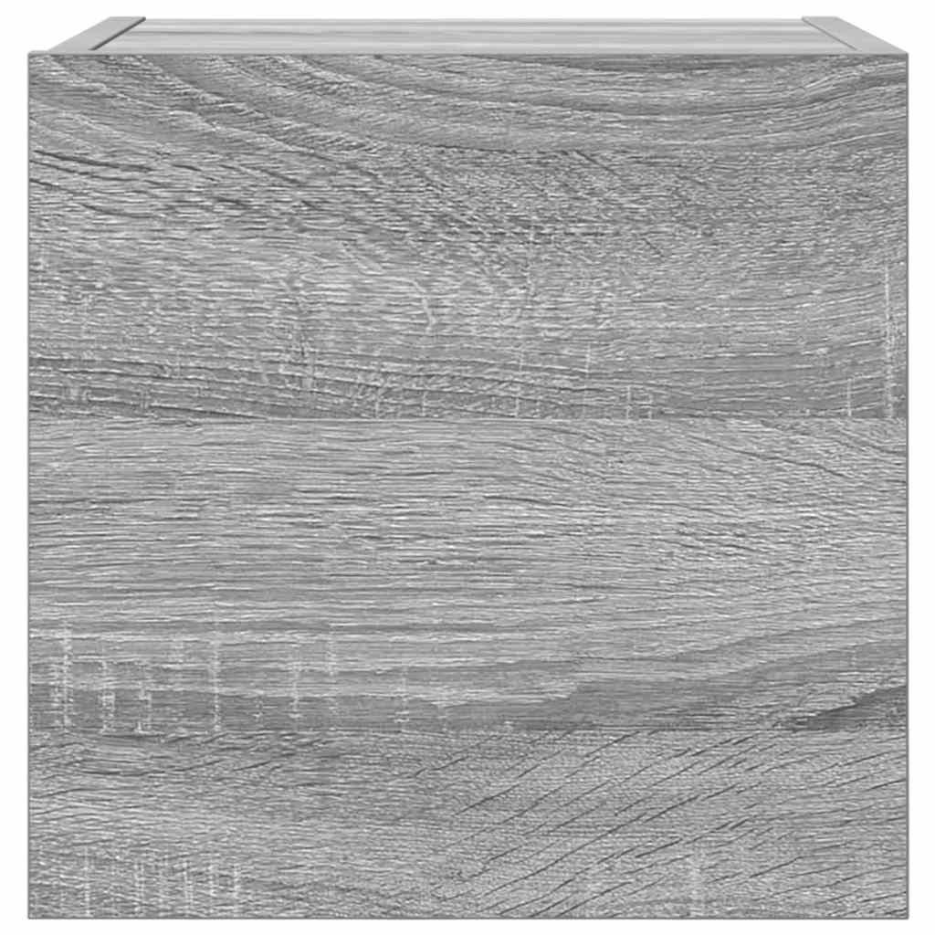 Vidaxl Wisząca Szafka Telewizyjna, Szary Dąb Sonoma, 30,5X30X30 Cm