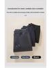 Pantaloni da tuta casual da uomo in lana-seta caldi foderati in velluto larghi per primavera, autunno e inverno