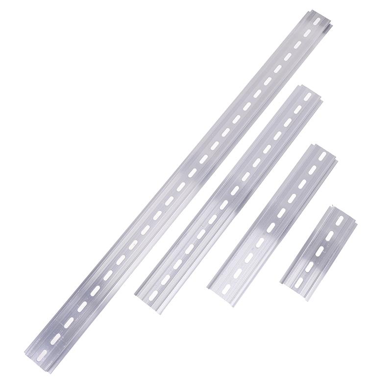 5Pcs Iron Din Universal Rail Width 35Mm Length 10/20/30/50Cm Terminal Block Electrical Slotting Din Rail