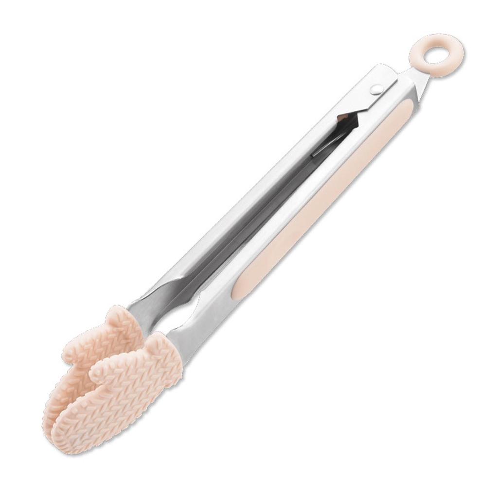 Food Tong Silicone Anti Slip Hand Palm Shaped Food Tongs 9inch Bread Serving Food Tong for Bread Baking Barbecue