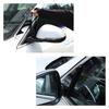 CSXMSAW BMW X1 U11 2023-2024 ABS Gloss Black Car Mirror Side Triangle Spoiler Trim Cover Sticker Auto Accessories (Black)
