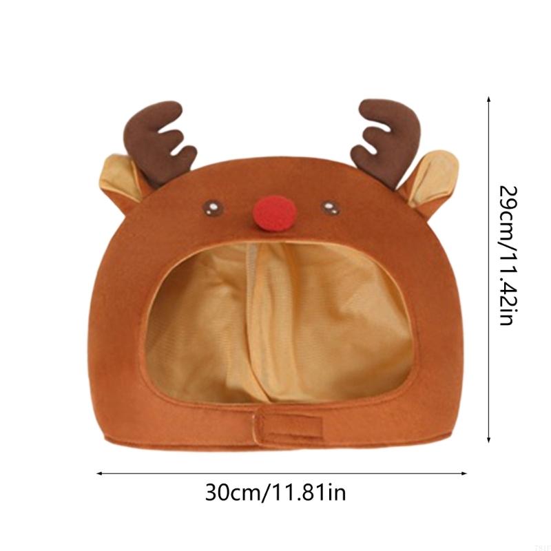 Christmas Party Deer Costume Hat with Nose Accent for Photos