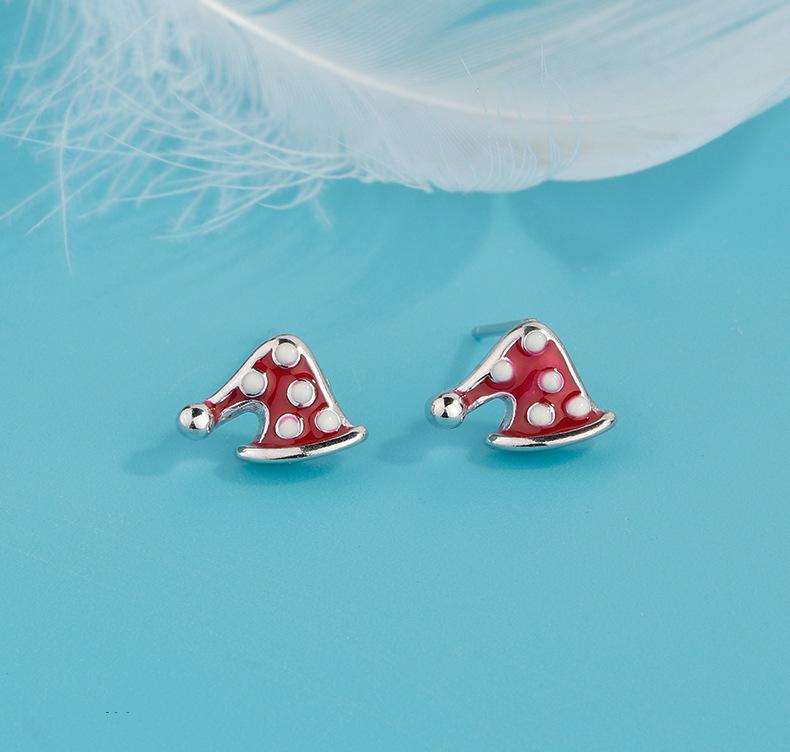 Christmas Holiday Stud Earrings: Elk, Tree, Candy Cane, Snowman