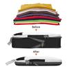 3 Piezas/set Negro/Azul/Gris Bolsa de Almacenamiento de Viaje Comprimible Portátil de Gran Capacidad Bolsa de Almacenamiento Cubos de Embalaje para Maleta/Equipaje