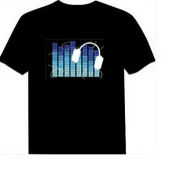 Voice-Activated Luminous T-shirt for Performances and Promotions