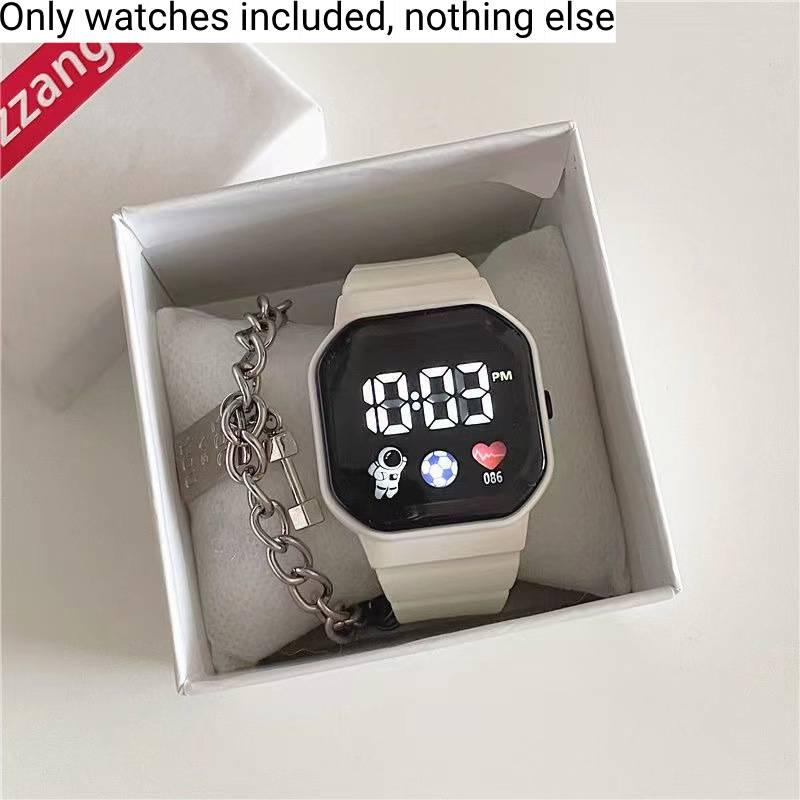 Hightech- und stilvolle Studenten-Sportuhr mit Einhorn-Design, wasserdicht und LED-Anzeige