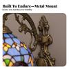 Tiffany Wall Sconce Antique Lamp with Stained-Glass Shade