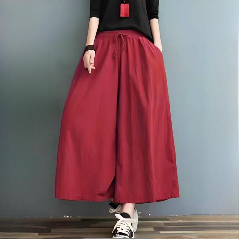 Women's Fashion Casual Solid Color Print Pants & Capris