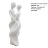 3D Printed Couple Statue Modern Abstract Lovers Figurine Romantic Crafts for Wedding Valentine's Day Gifts Home Bedroom Shelf TV Cabinet Decor