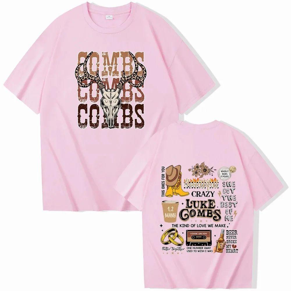 Men's Tops Country Music T-Shirts Man Woman Harajuku O-Neck Print Cotton Short Sleeve Casual Loose Shirts Fans Gift Unisex