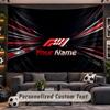 Wall Hanging Tapestry Custom NameF1 Pattern Personalized Printed Fabric Wall Decor