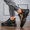 TUINANLE Man's Sports Shoes Mesh Breathable Platform Sneakers Men Lace-up Thick Soled Running Shoes