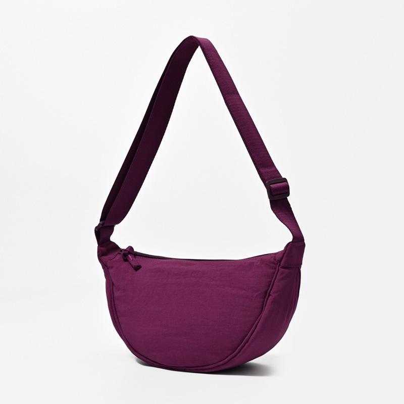 Urban Minimalist Women's Nylon Crossbody Dumpling Bag