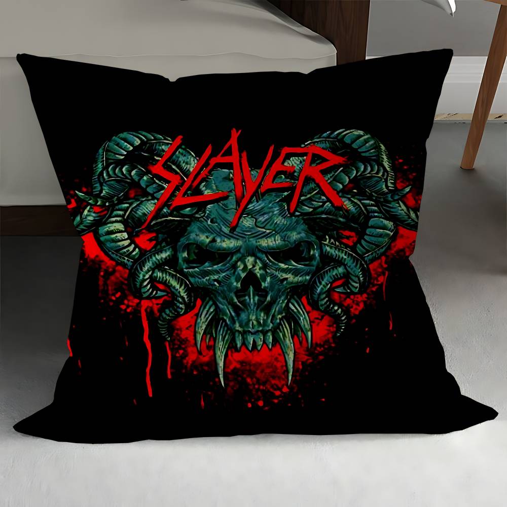 S-Salyer Шрифт И Логотип Slayer Наволочка Чехол для Подушки Дивана Домашнее Украшение Комнаты Детский Подарок 12x12Inch